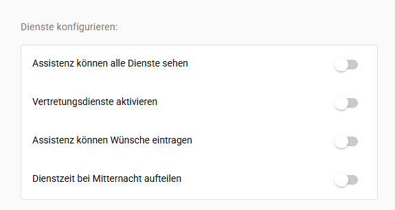 Dienste konfigurieren
