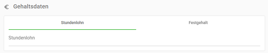 Gehaltsdaten