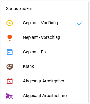 Status Übersicht