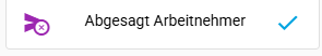 Abgesagt Arbeitnehmer