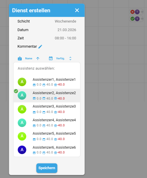 unassigned shift click