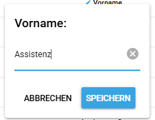 Vorname ändern