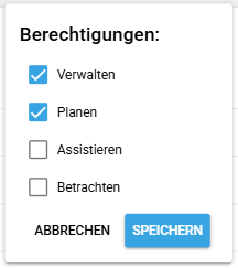 Berechtigungen ändern