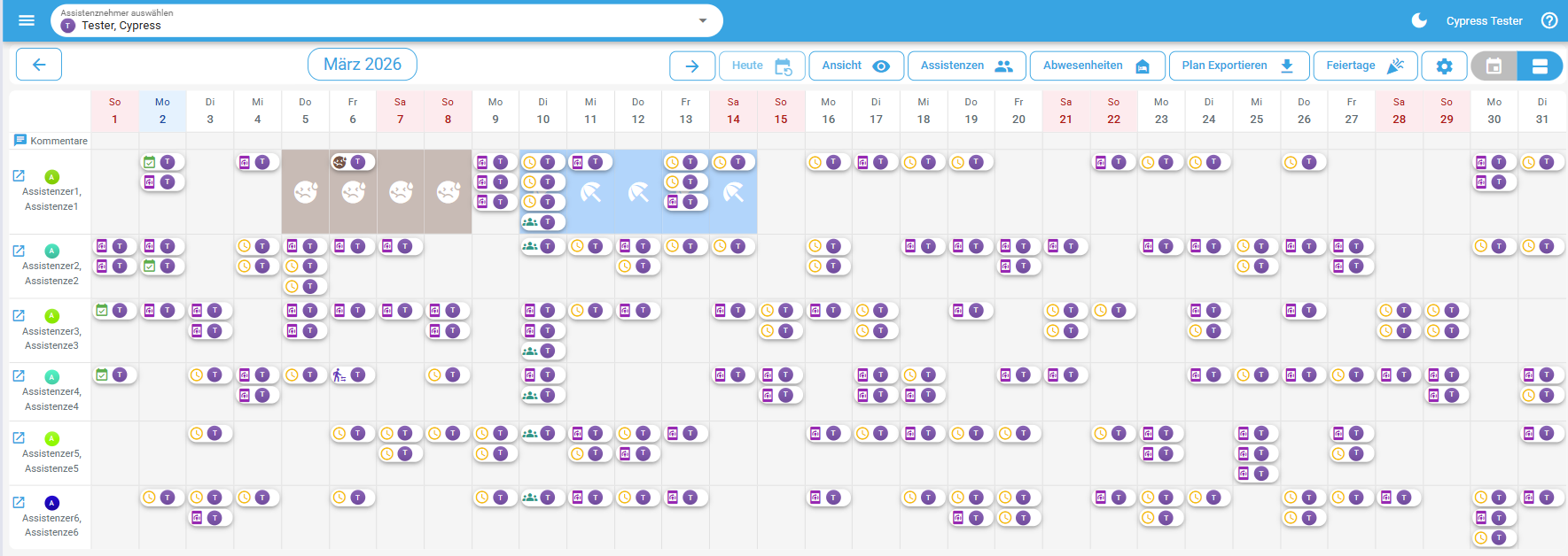 Übersichtsansicht Gesamtansicht