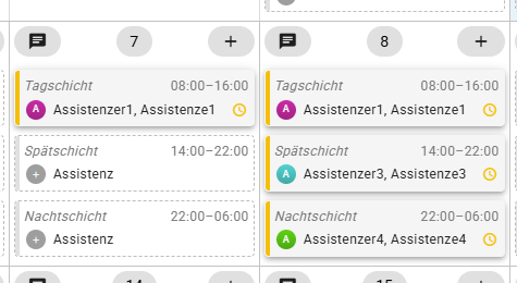 Entwürfe übernommen